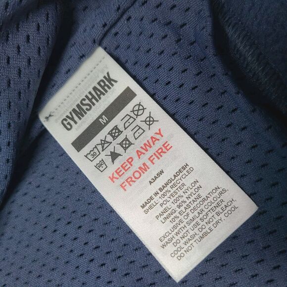 Gymshark Vibes Vest Full Zip-Up Men's Size Medium Fleece Blue Green - Picture 5 of 8